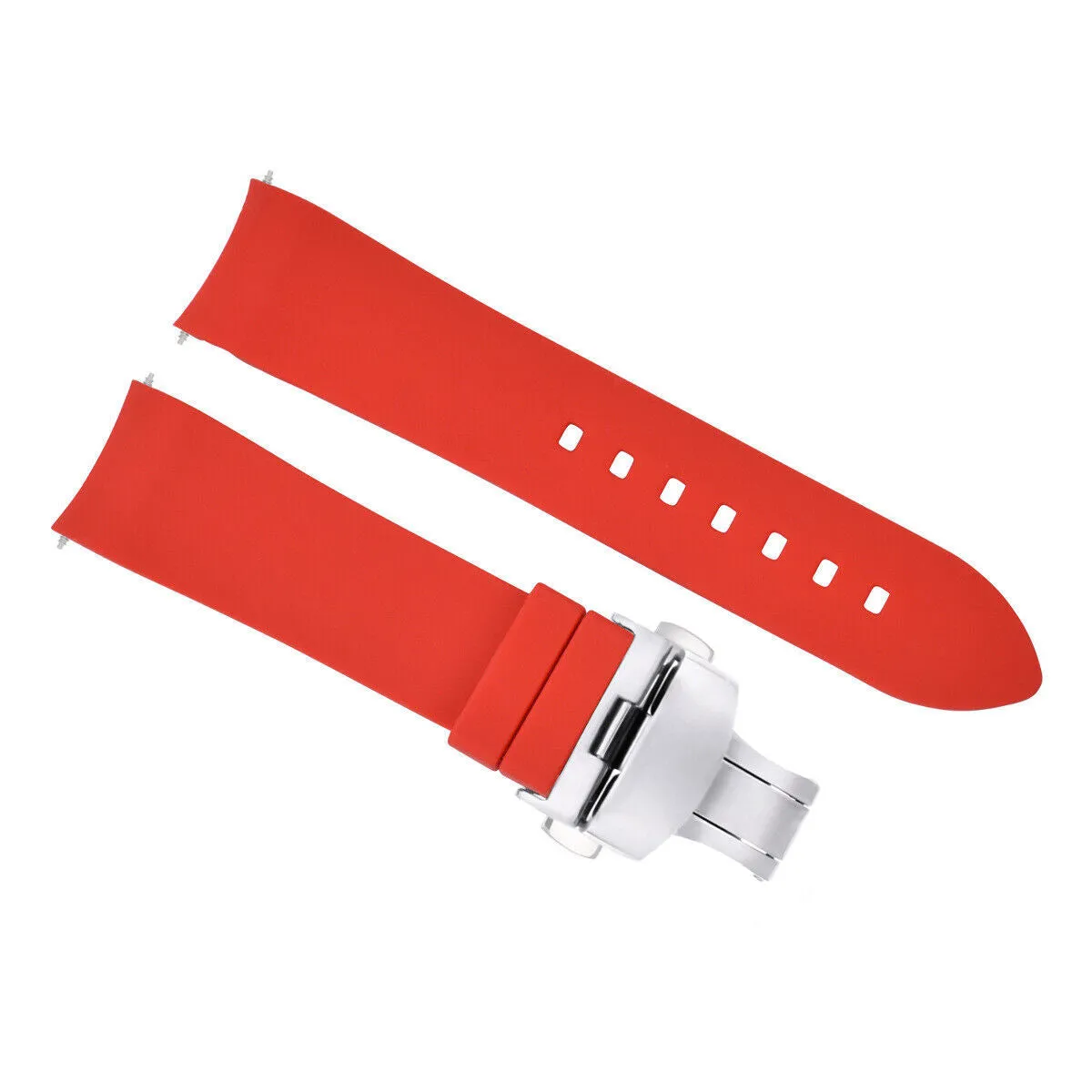 CURVED SILICONE RUBBER STRAP FOR CITIZEN ECO DRIVE - 19MM