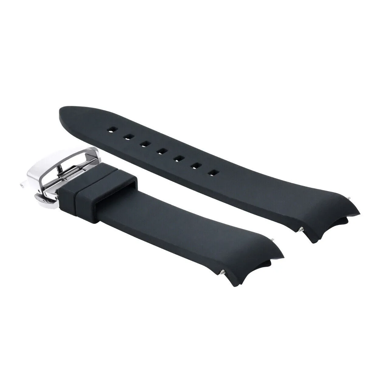 CURVED SILICONE RUBBER STRAP FOR CITIZEN ECO DRIVE - 19MM