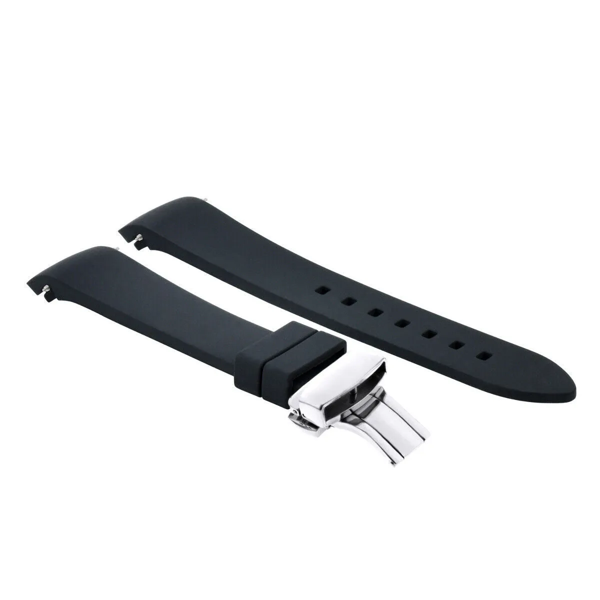 CURVED SILICONE RUBBER STRAP FOR CITIZEN ECO DRIVE - 19MM