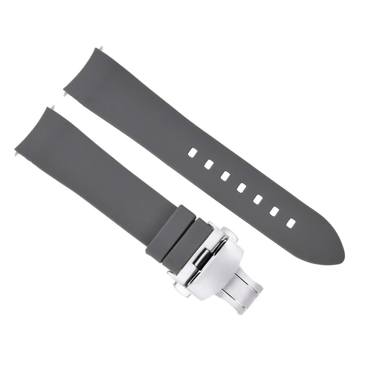 CURVED SILICONE RUBBER STRAP FOR CITIZEN ECO DRIVE - 19MM