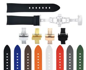 CURVED SILICONE RUBBER STRAP FOR CITIZEN ECO DRIVE - 19MM