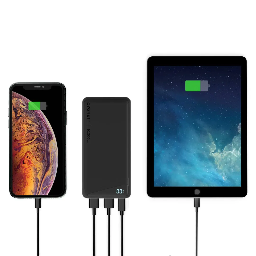 Cygnett ChargeUp Boost 2nd Gen 10K mAh Power Bank - Black