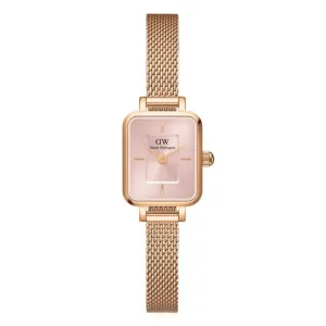 Daniel Wellington Quadro Mini Melrose Rose Gold Blush  Ladies Watch DW00100650