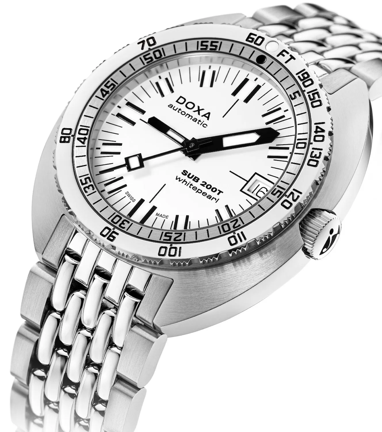 Doxa SUB 200T Whitepearl Iconic Bracelet