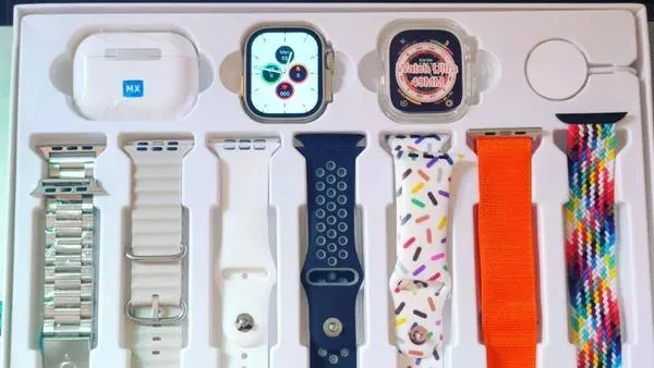 DT900 Ultra Smart Watch 49mm Display Smart Watch With 7 Straps & Crystal Case Dt 900