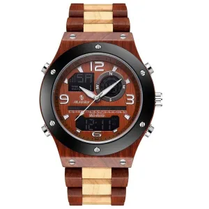 Elegant Wooden Wristwatch For Men