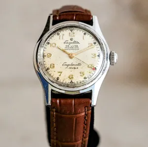 ENGELTON De Luxe Automatic Watch Bidynator FELSA 690 17 Jewels Swiss Wristwatch