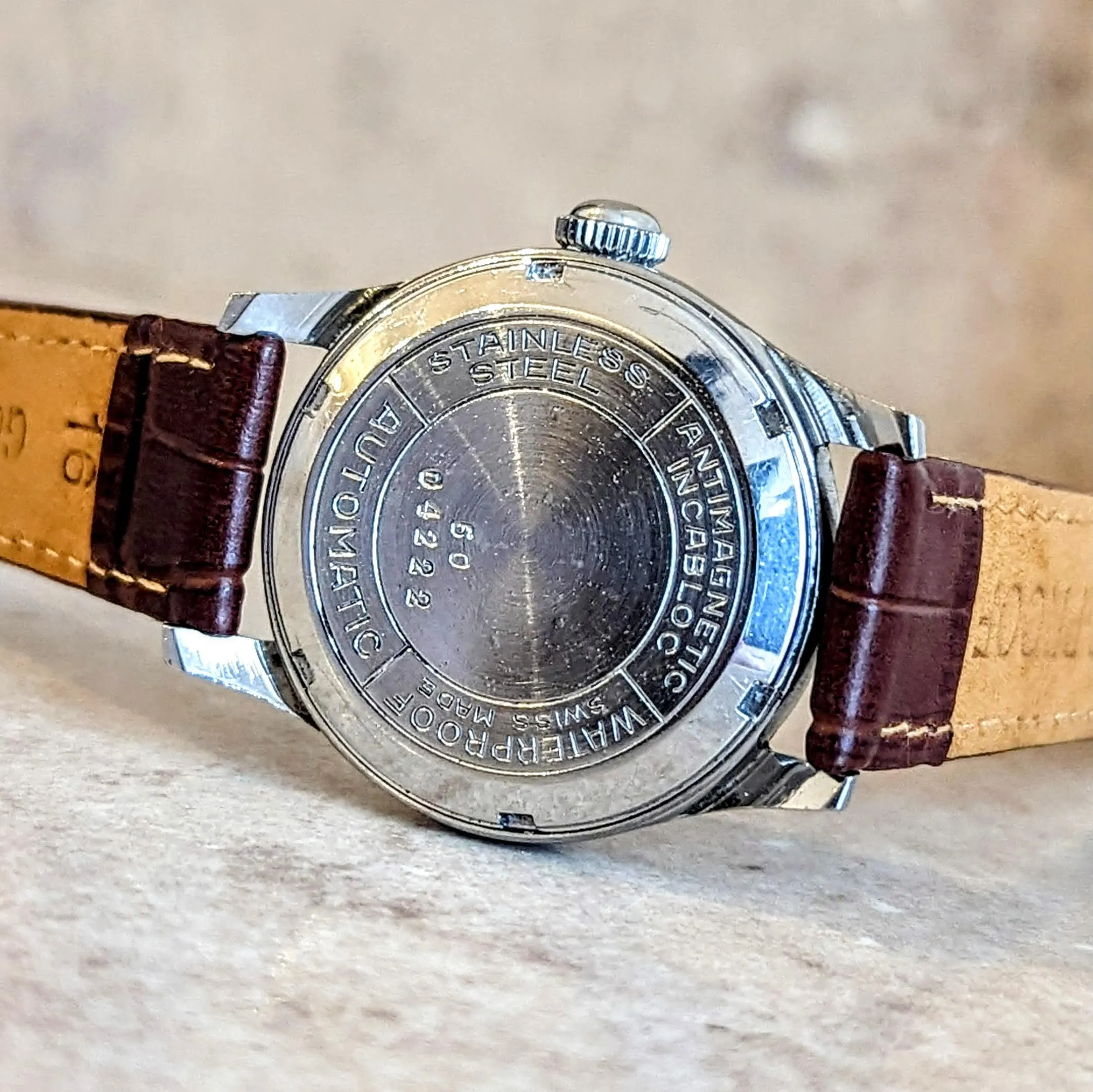 ENGELTON De Luxe Automatic Watch Bidynator FELSA 690 17 Jewels Swiss Wristwatch