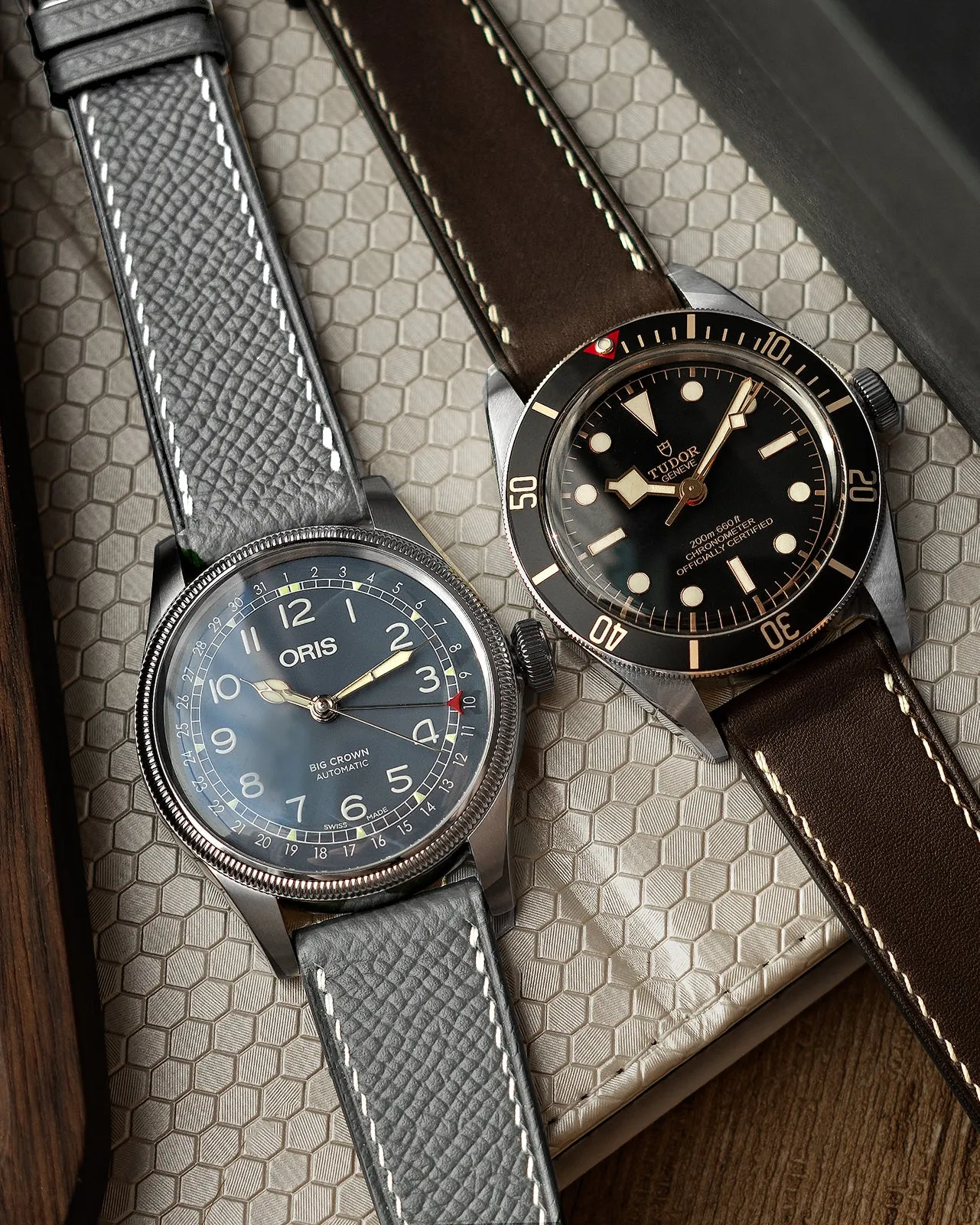 Epsom Leather Strap (Mink Grey)