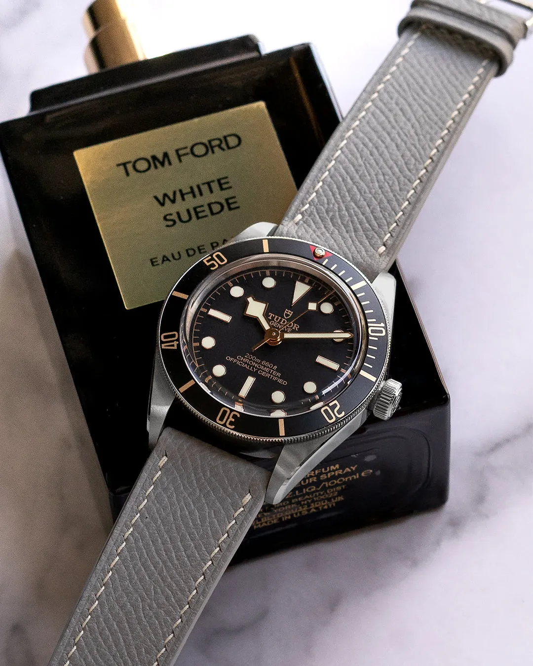 Epsom Leather Strap (Mink Grey)