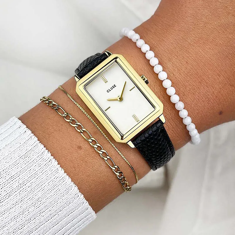 FLUETTE GOLD AND BLACK WATCH