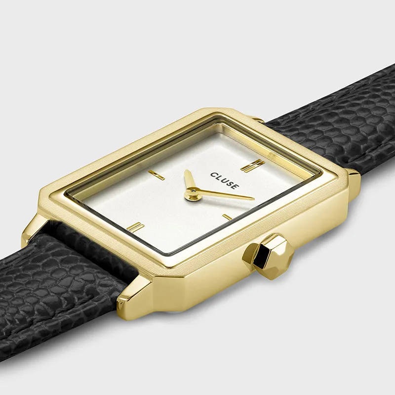FLUETTE GOLD AND BLACK WATCH