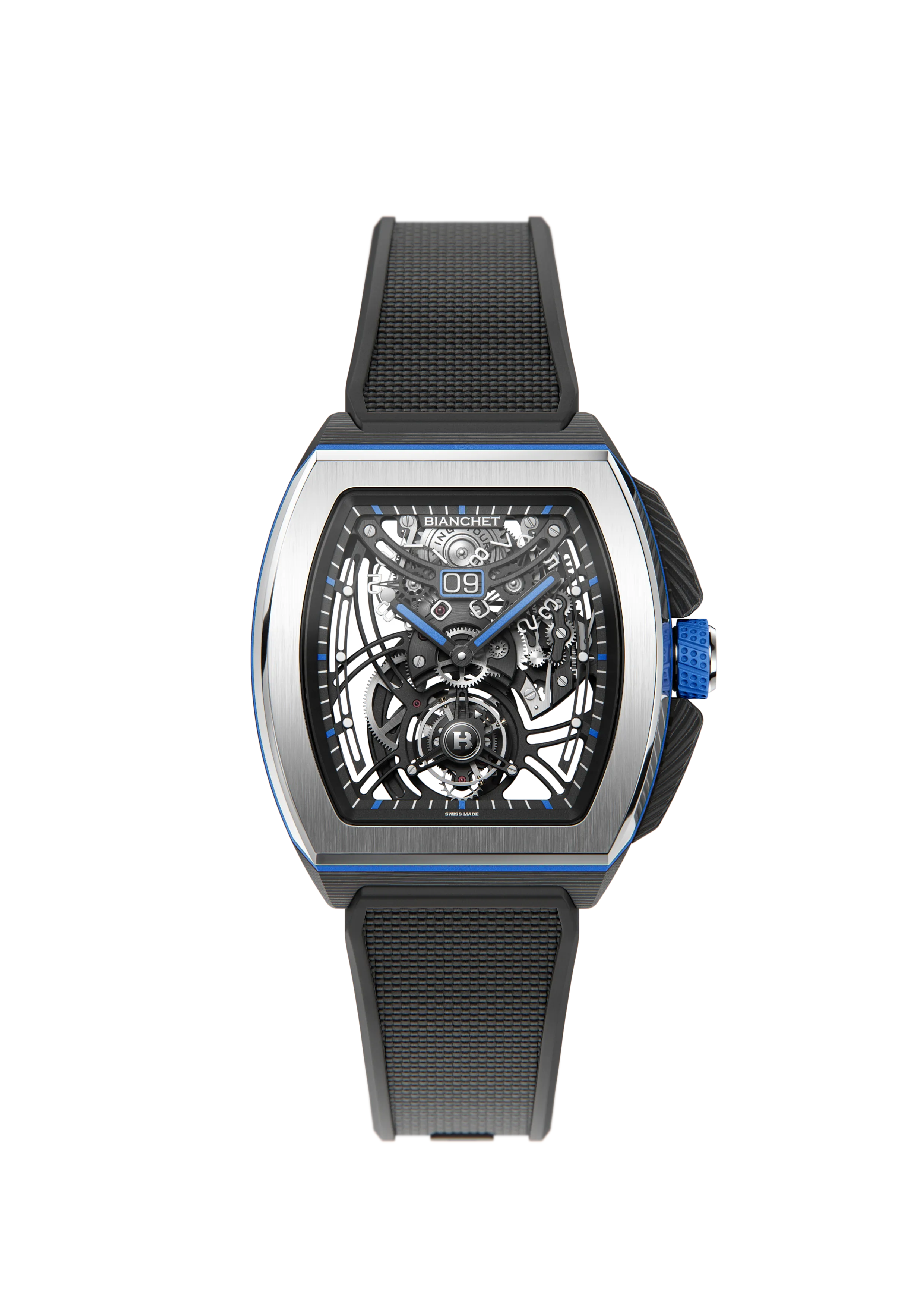 Flying Tourbillon Grande Date B 1.618 Hybrid Blue