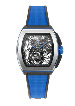 Flying Tourbillon Grande Date B 1.618 Hybrid Blue