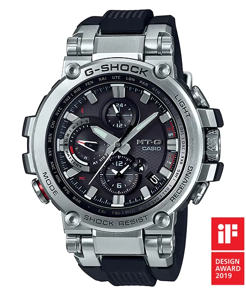 G-Shock MTG Dual Time Black Resin Band Watch MTGB1000-1A