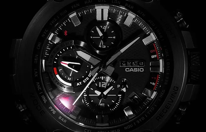 G-Shock MTG Dual Time Black Resin Band Watch MTGB1000-1A