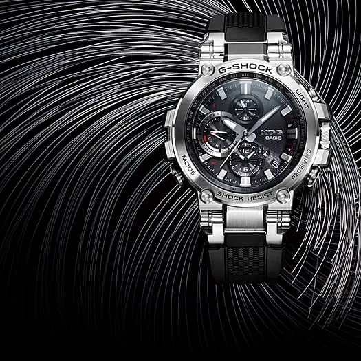G-Shock MTG Dual Time Black Resin Band Watch MTGB1000-1A
