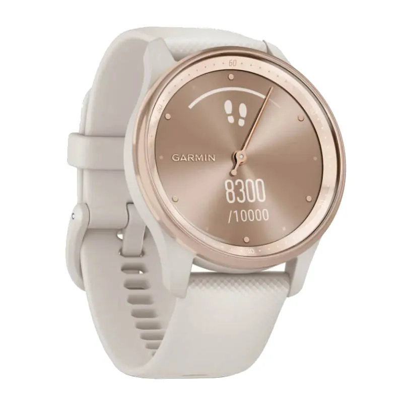 Garmin Vivomove Trend Smartwatch, Rose Gold/Ivory