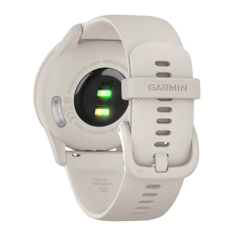 Garmin Vivomove Trend Smartwatch, Rose Gold/Ivory