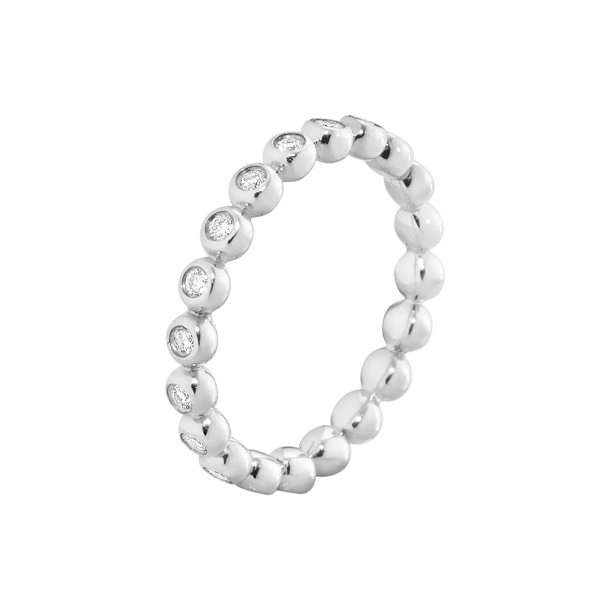 Georg Jensen Aurora 18ct White Gold 0.28ct Diamond Eternity Ring