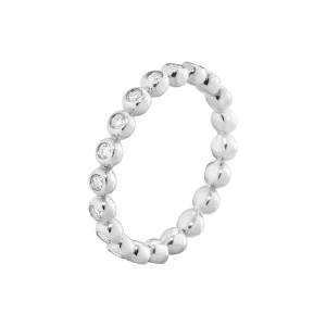 Georg Jensen Aurora 18ct White Gold 0.28ct Diamond Eternity Ring