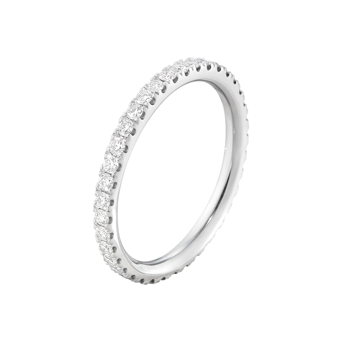 Georg Jensen Aurora 18ct White Gold 0.46ct Diamond Eternity Ring