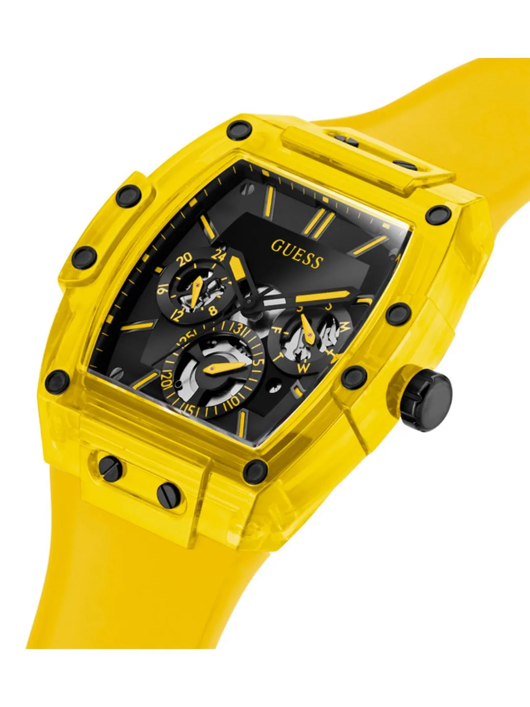 Guess Men Black Dial Analog Watch - GW0203G6