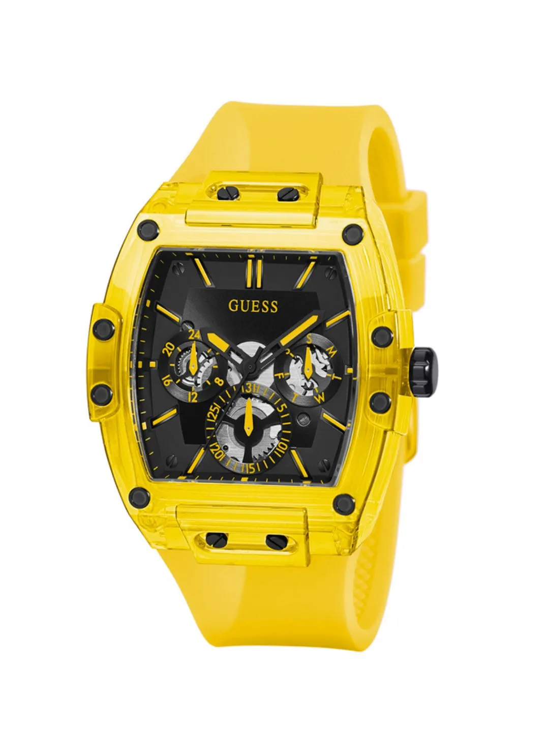 Guess Men Black Dial Analog Watch - GW0203G6
