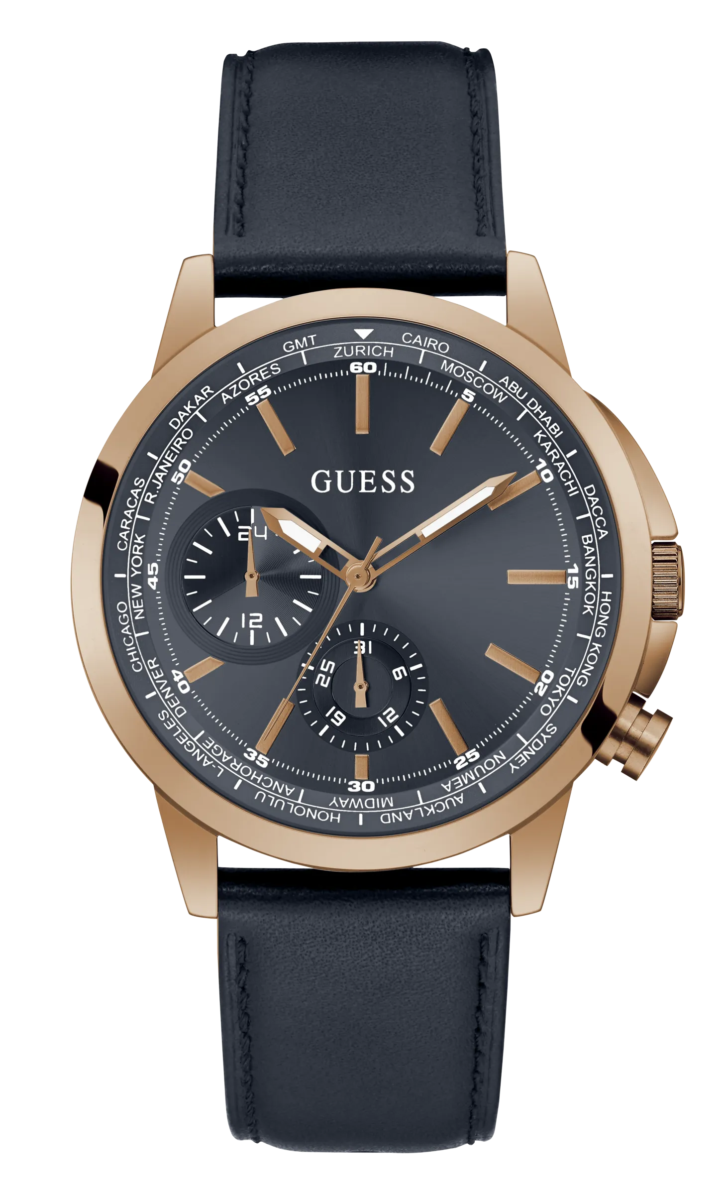 Guess Mens Blue Multi-function Watch - GW0540G2