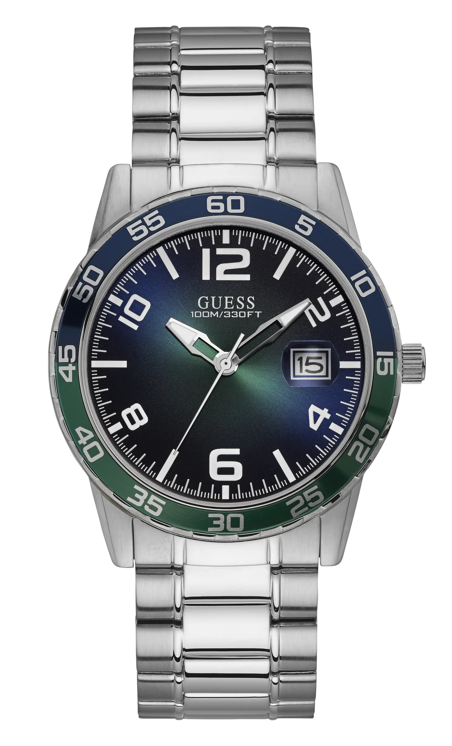Guess Mens White/Color Date Watch - W1172G2