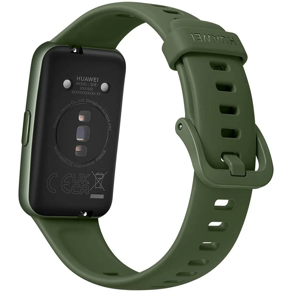 Huawei Band 7 LEA-B19 Green Durable Polymer Case With Wilderness Green Silicone Strap