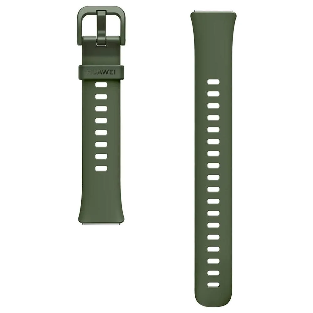 Huawei Band 7 LEA-B19 Green Durable Polymer Case With Wilderness Green Silicone Strap