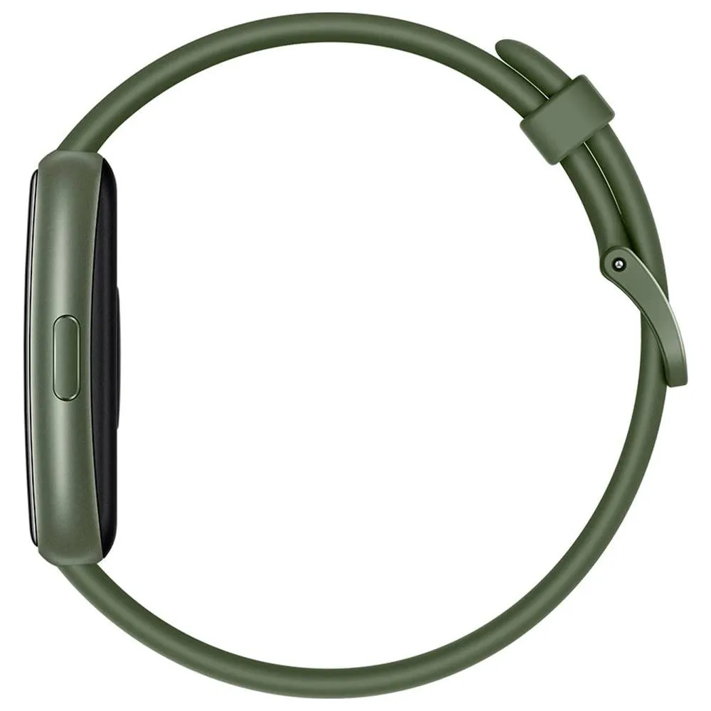 Huawei Band 7 LEA-B19 Green Durable Polymer Case With Wilderness Green Silicone Strap