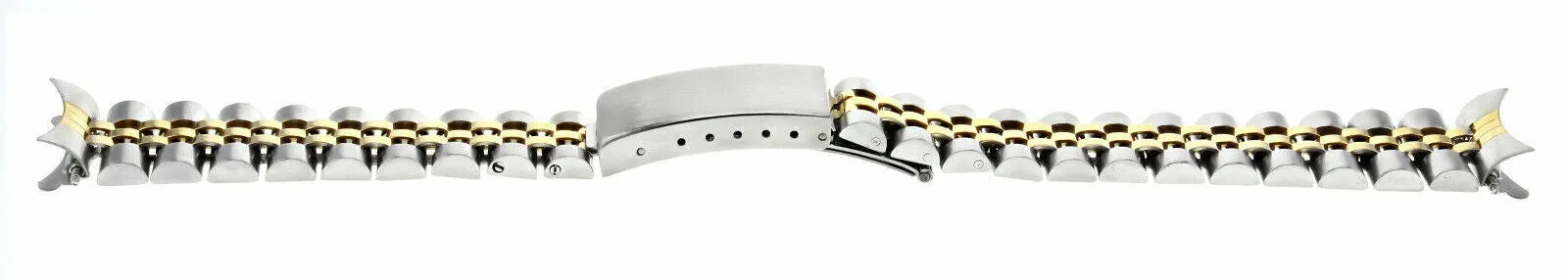 JUBILEE WATCH BAND BRACELET MIDSIZE FOR 31MM ROLEX 17MM LUGS GOLD/SS TWO TONE