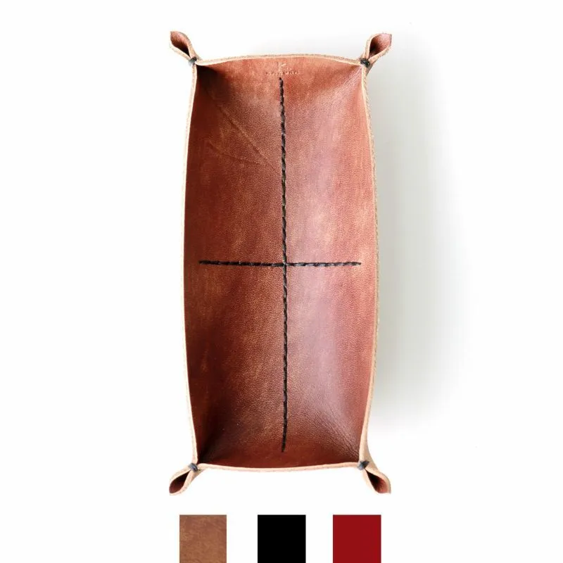 KAKURA leather tray, pen & glasses