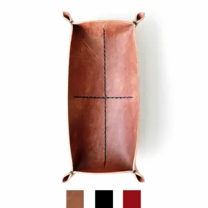 KAKURA leather tray, pen & glasses