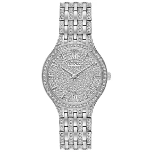 Ladies' Bulova Crystal Phantom Stainless Steel Watch | 32mm | 96L243