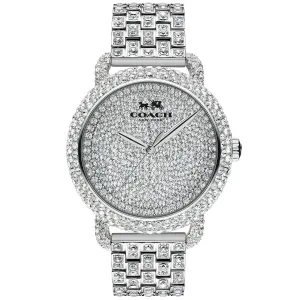 Ladies' COACH Delancey Crystal Pave Stainless Steel Watch 36mm - 14502364