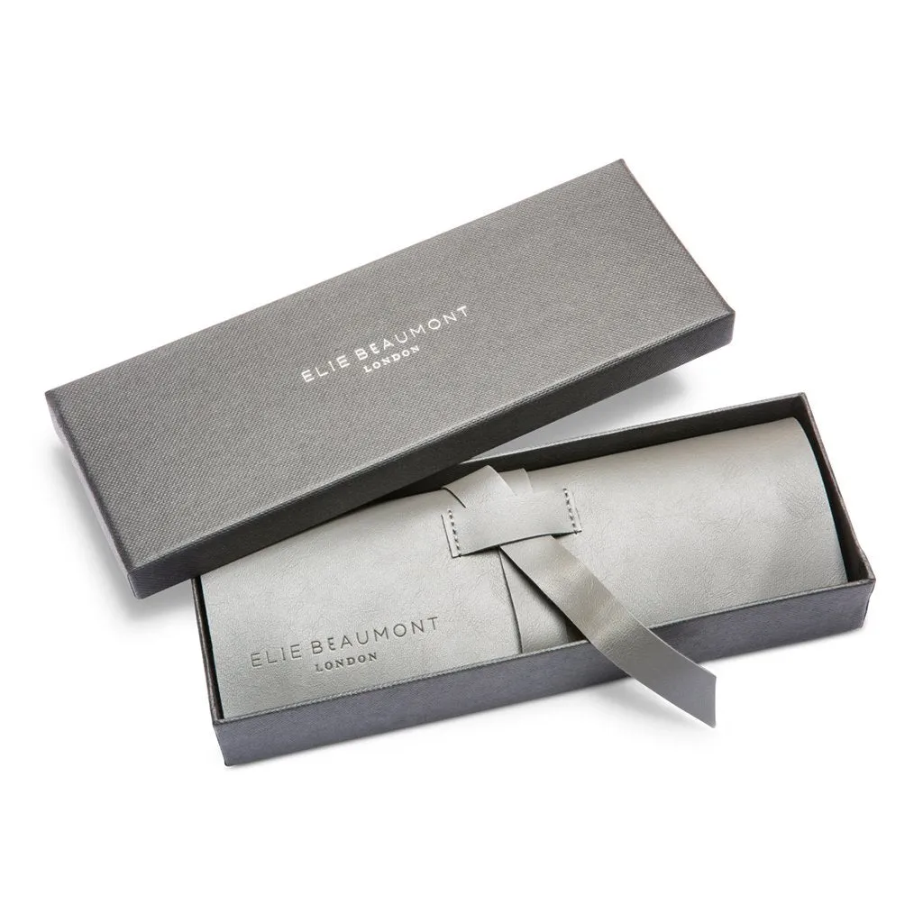 Large Oxford Watch White Dial with Grey Strap