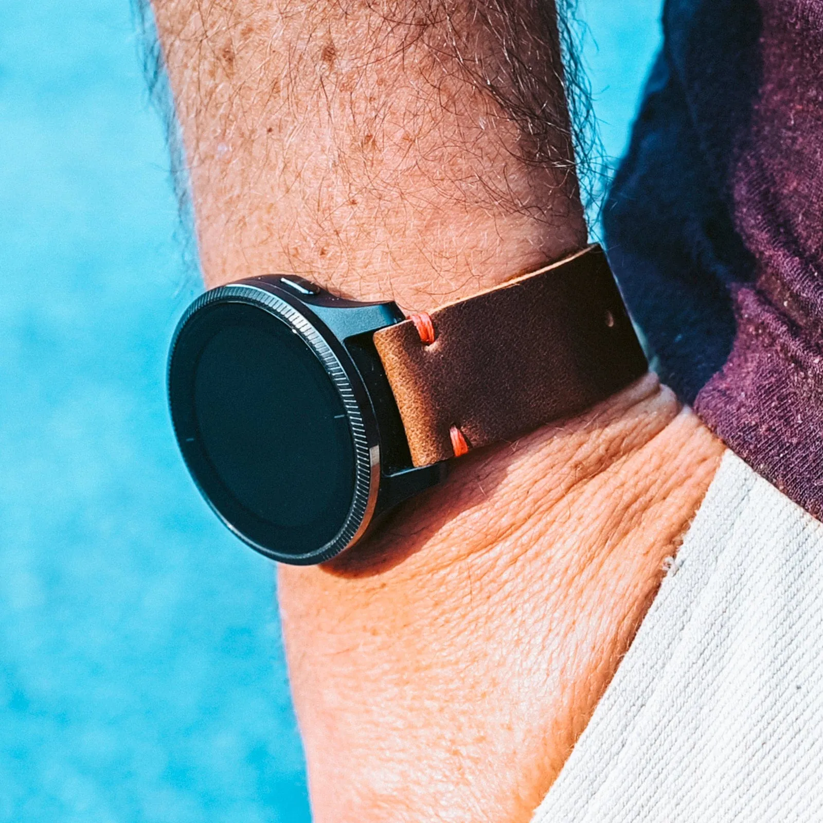 Leather Garmin Watch Band