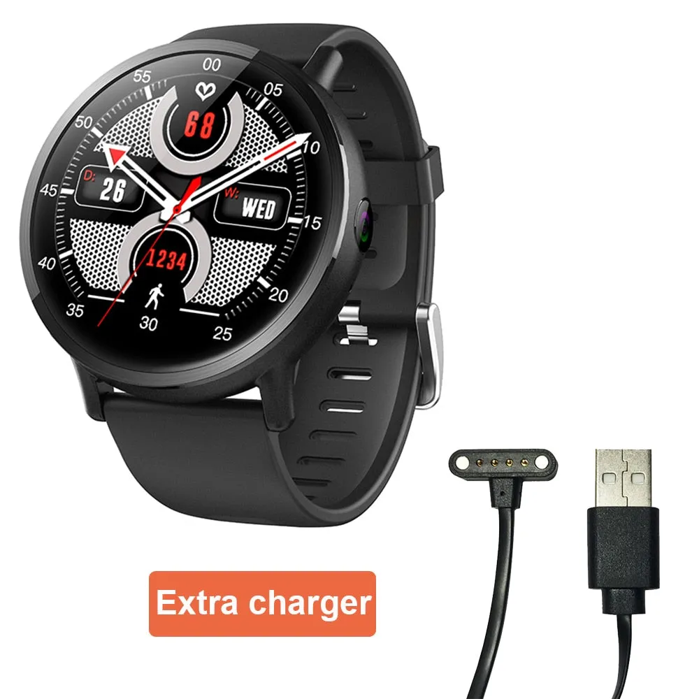 LEMFO LEM X Smart Watch 4G Android 7.1 8MP Camera GPS 900Mah Battery Replacement Strap 2.03 inch 640*590 Screen Android Men LEMX
