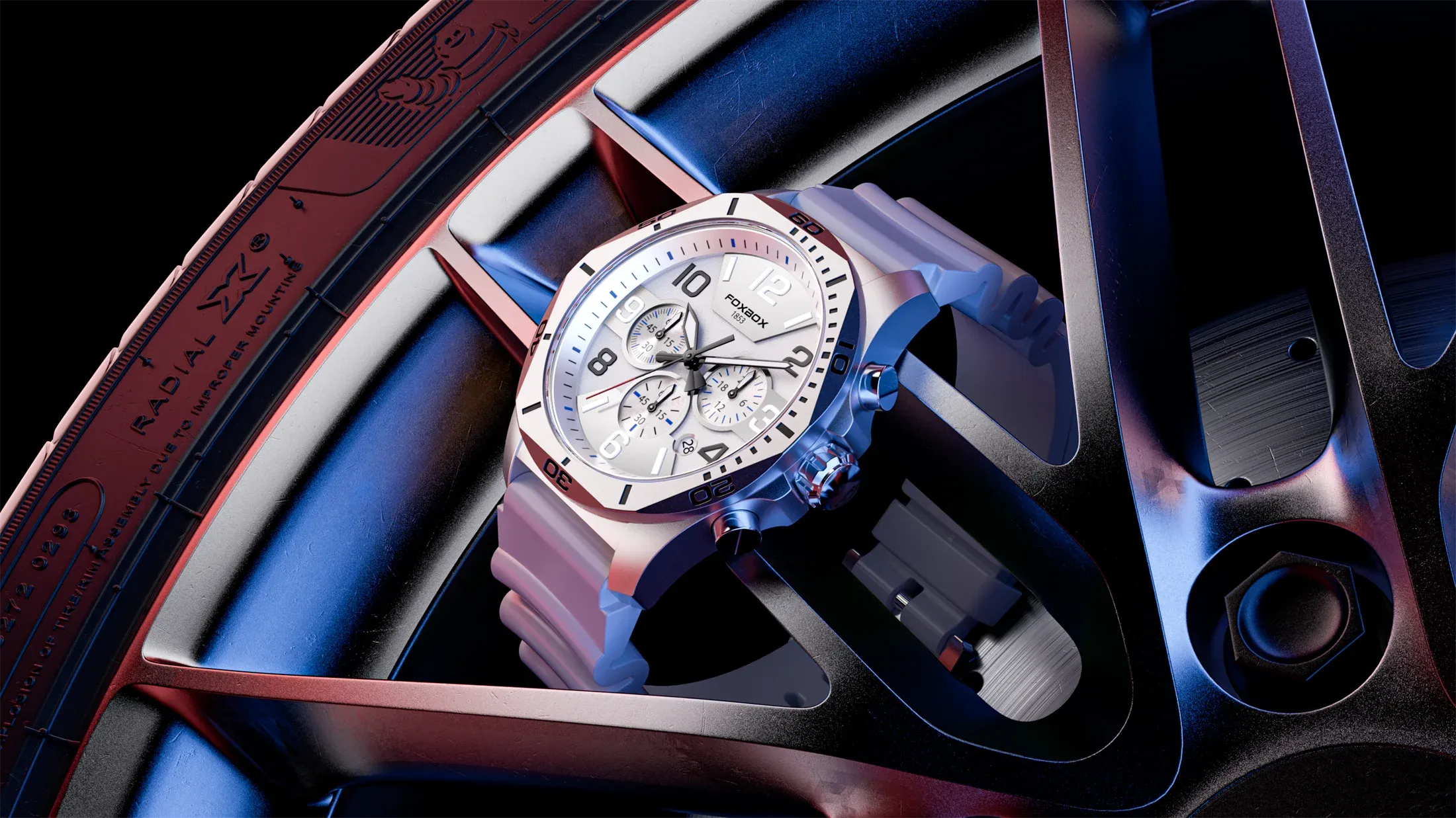 LIGE Luxury Watch Mens Waterproof Sport Quartz   Chronograph FB0040