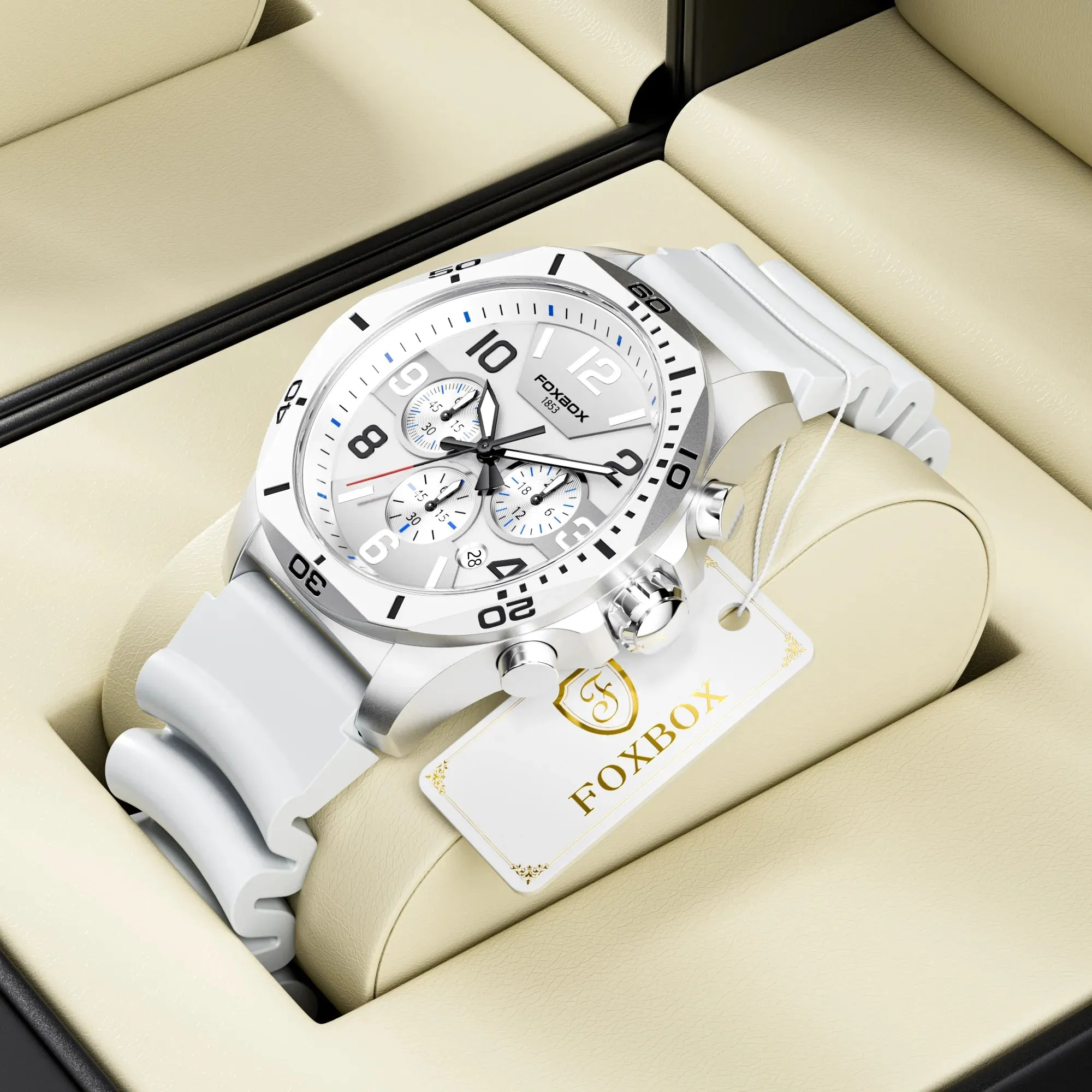 LIGE Luxury Watch Mens Waterproof Sport Quartz   Chronograph FB0040