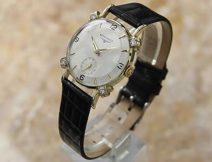 Longines Diamonds 14k Gold Men's Watch