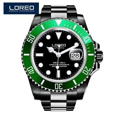LOREO Mens Diving Watch