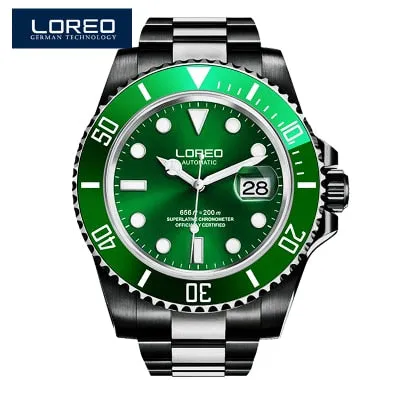 LOREO Mens Diving Watch