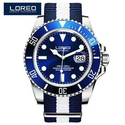 LOREO Mens Diving Watch