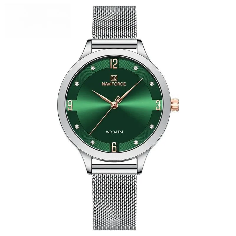 Luxury Women Clock Mesh Belt Elegant Quartz Ladies Watch