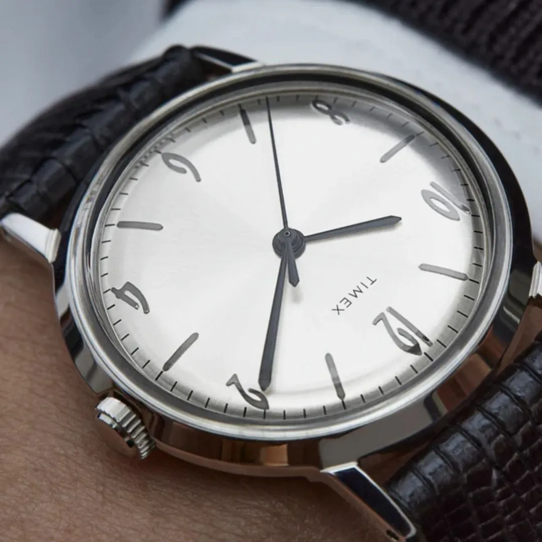 Marlin Hand-Wound 34mm Leather Strap Watch