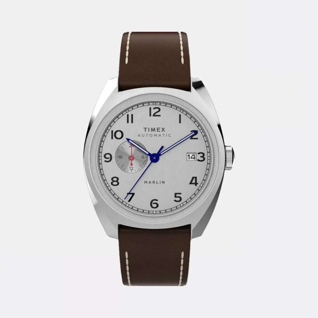 Marlin Sub-Dial Automatic 39mm Leather Strap Watch